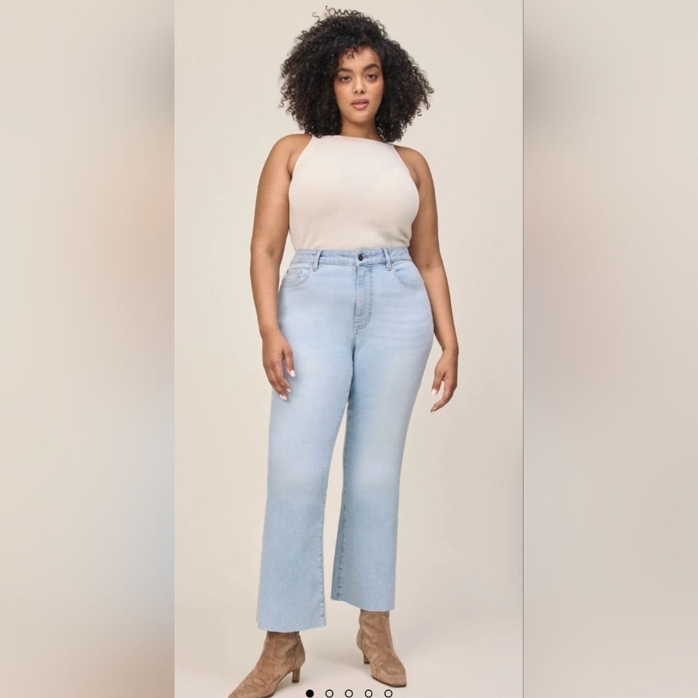Warp + Weft Sky Blue High Rise Jeans